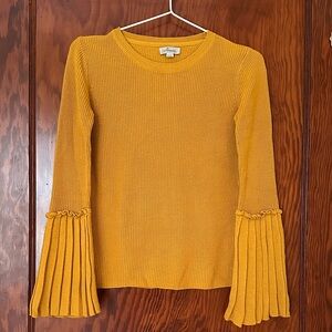 Olivia Warren Mustard Knit Sweater